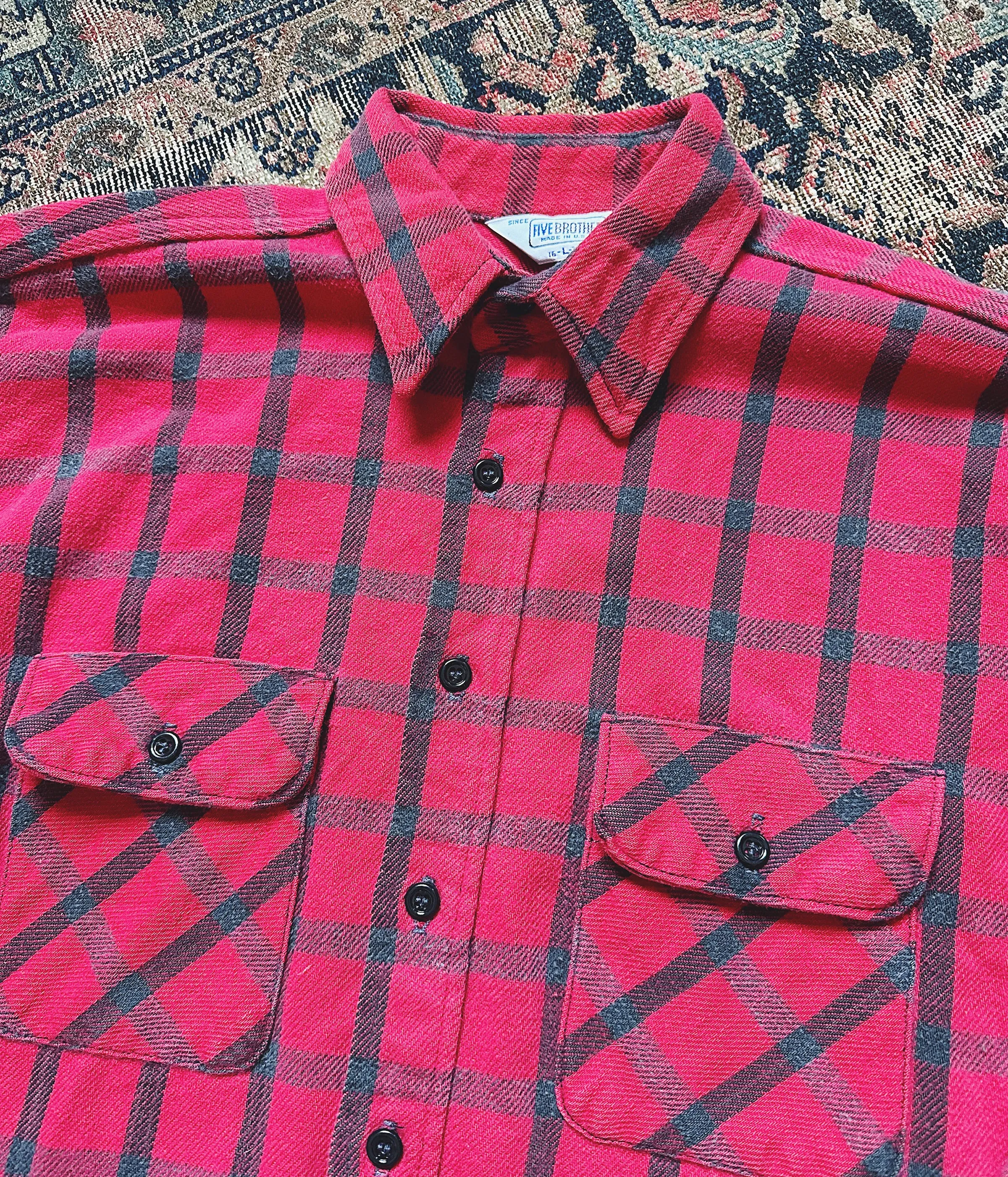 Vintage Five Brother Flannel Shirt – Large