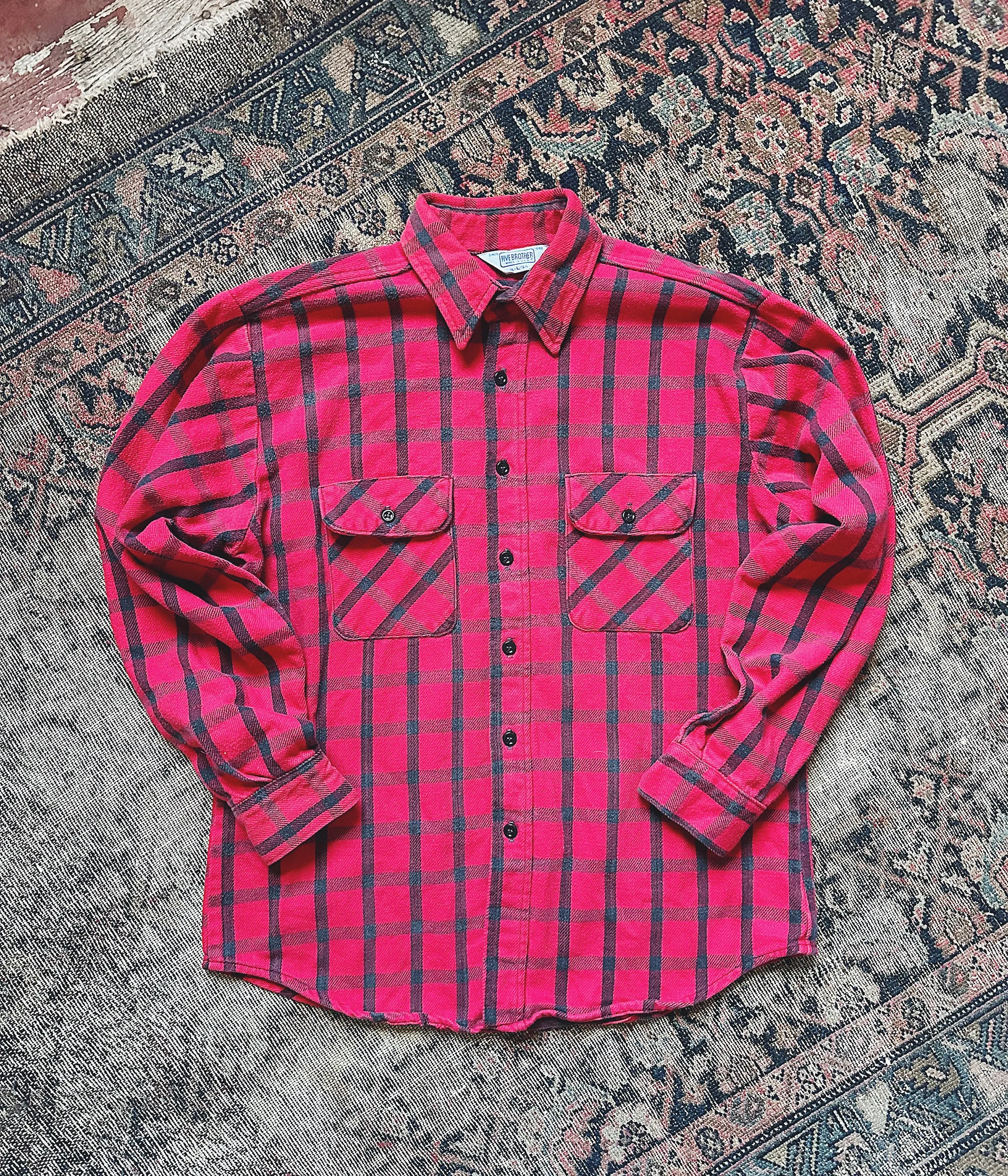Vintage Five Brother Flannel Shirt – Large