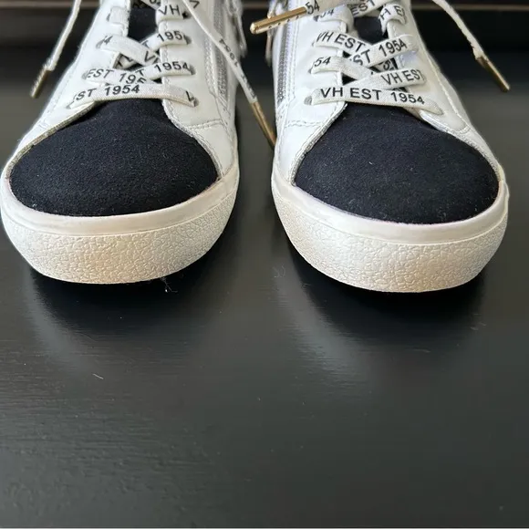 Vintage Havana Gadol Lace Up Black, White, Cheetah Mix Star Kids Sneakers Size 3