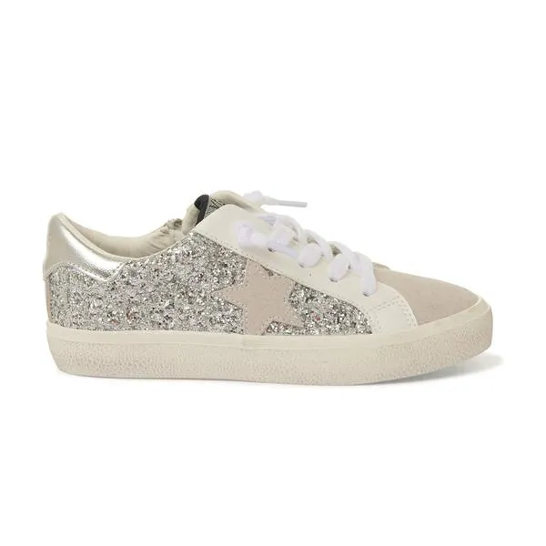 Vintage Havana Kids Stella Sneakers - Silver Glitter