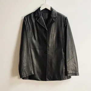 Vintage Midnight Panelled Leather Jacket