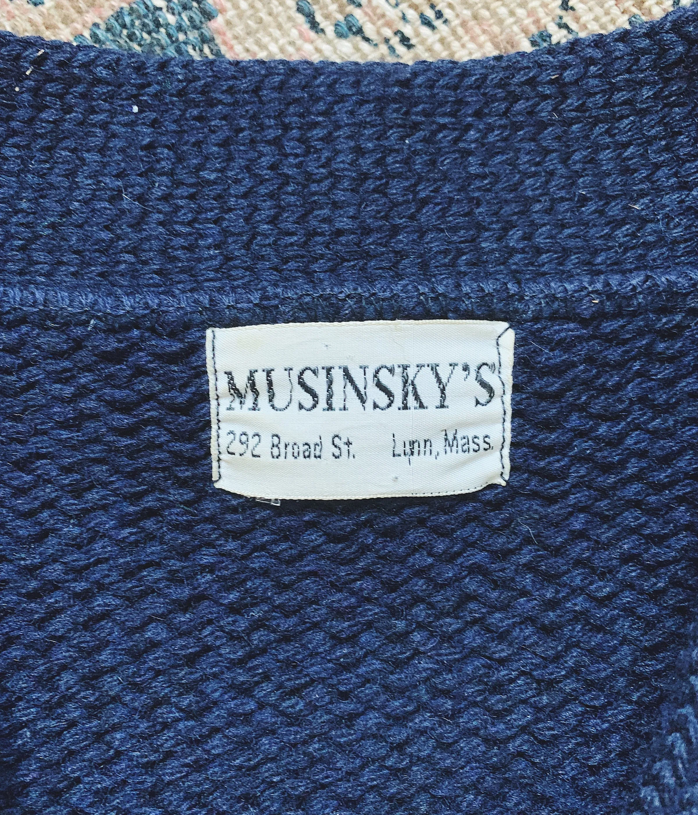 Vintage Musinsky's "P" Varsity Sweater