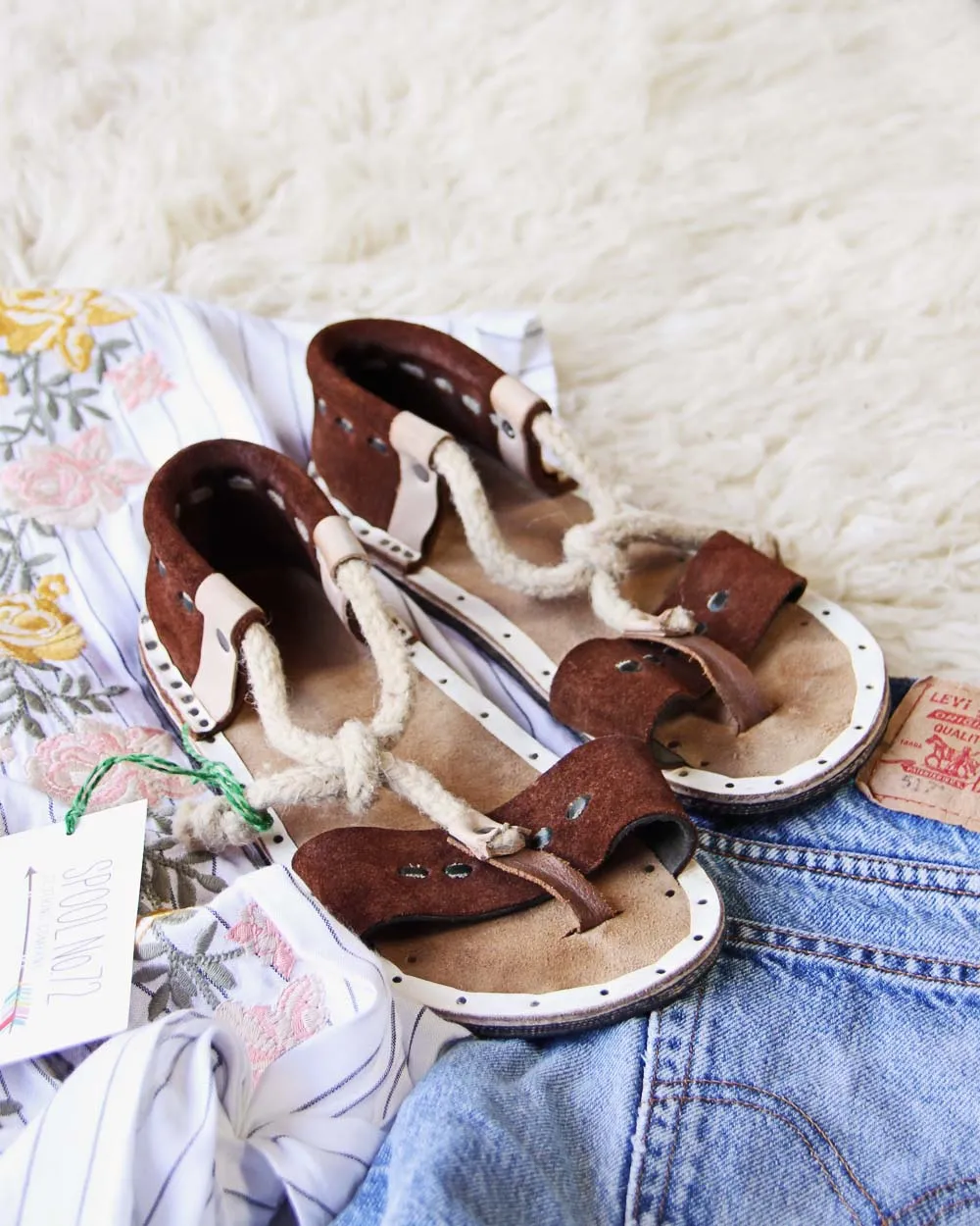 Vintage Venice Leather Sandals