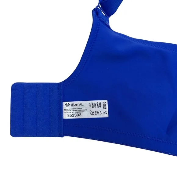 Wacoal Back Appeal Wire-Free Bra Radiant Blue - Size 40DDD