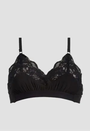 WE ARE HAH- LOUNGE BRALETTE BLACK
