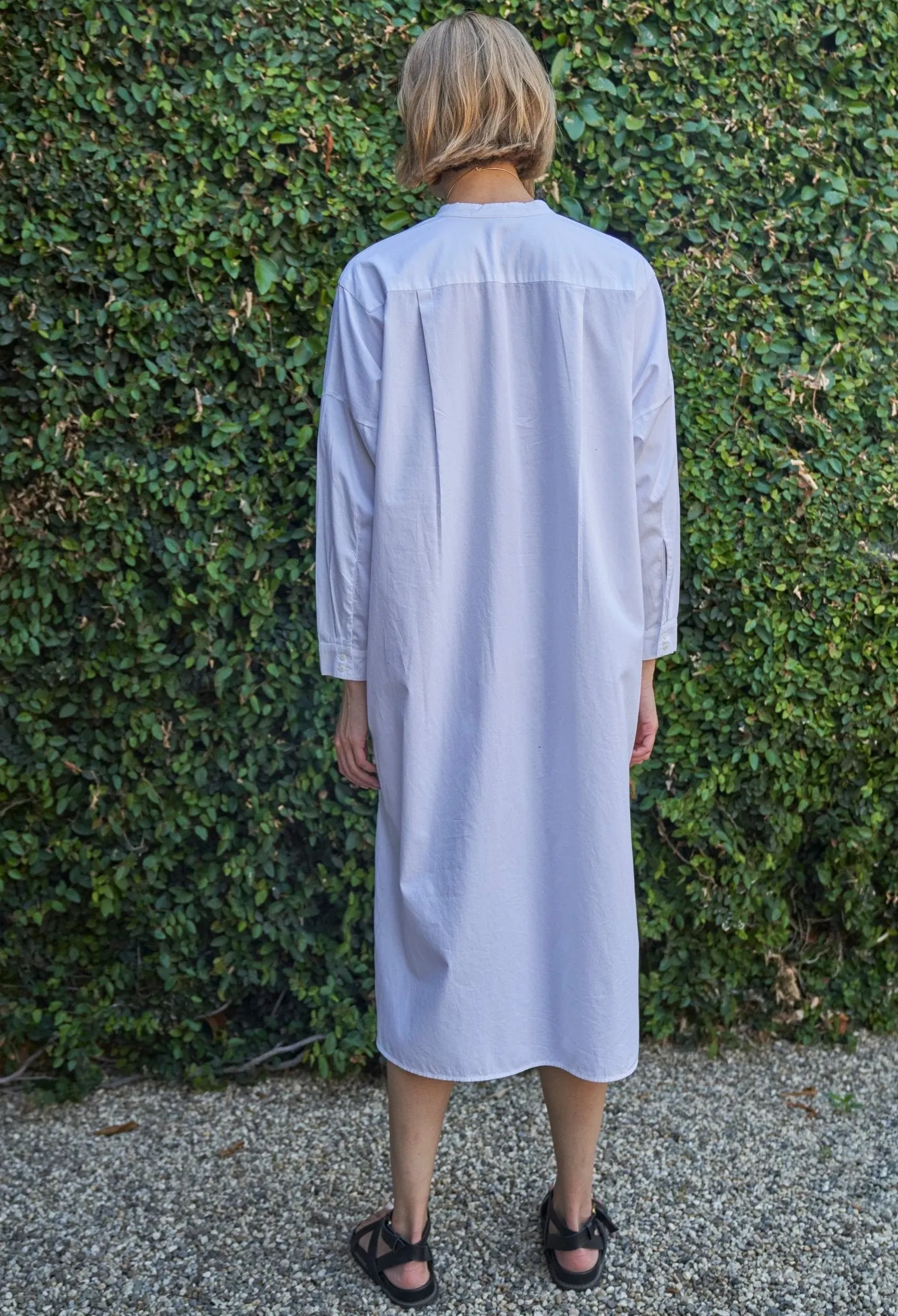 White Pocket Midi Tunic Dress - Sale