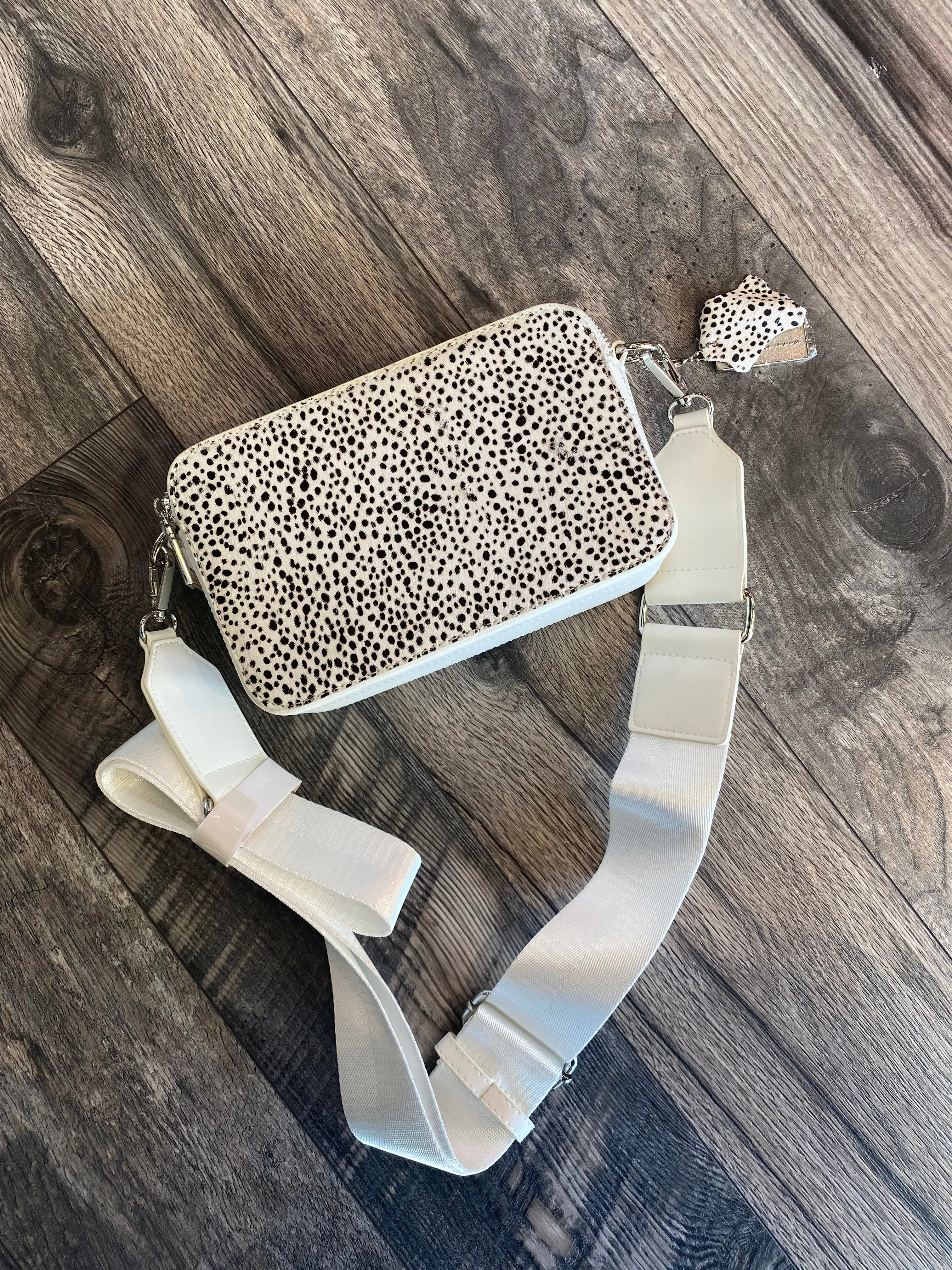 White/Cheetah Purse