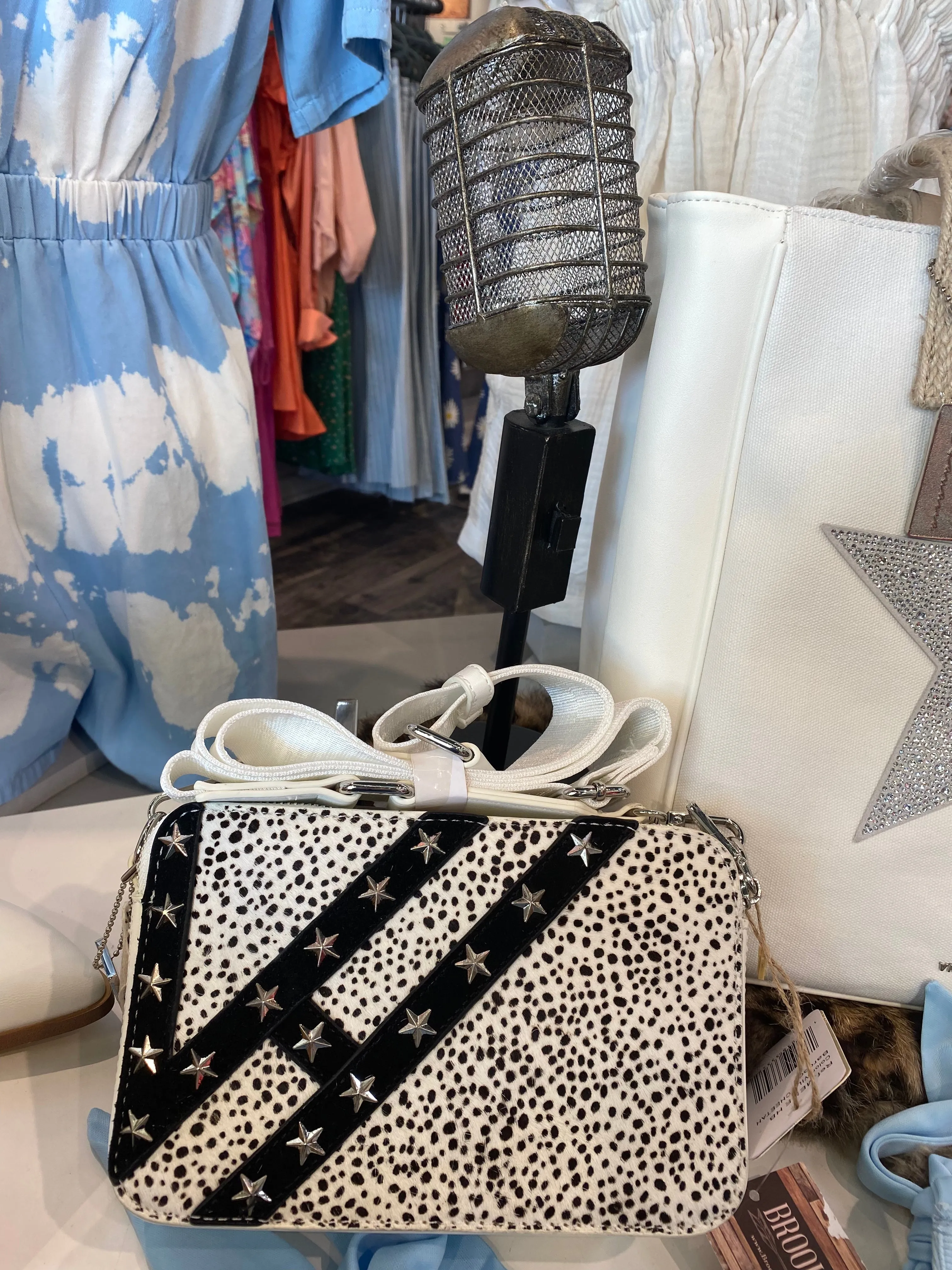 White/Cheetah Purse