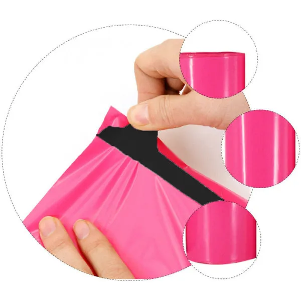 Wholesale 10,000pcs 310mm x 405mm   45mm Poly Mailing Courier Satchels - Pink