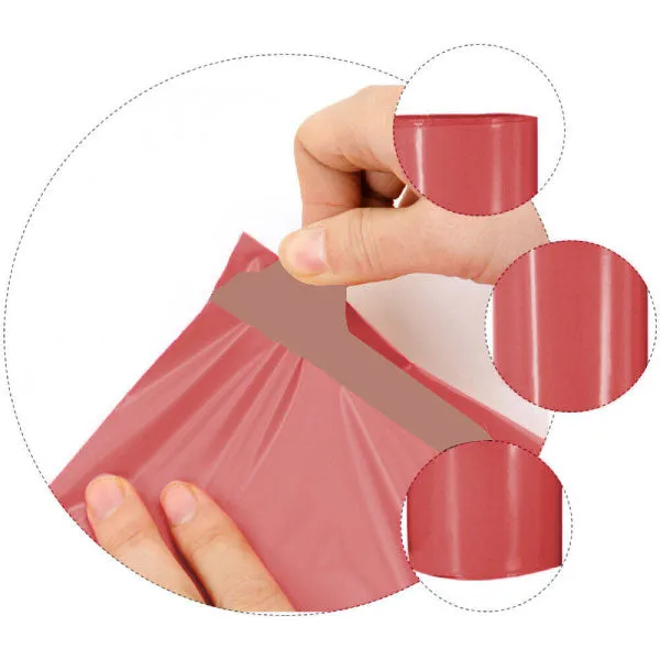 Wholesale 10,000pcs 350mm x 480mm   40mm Poly Mailing Courier Satchels - Light Pink