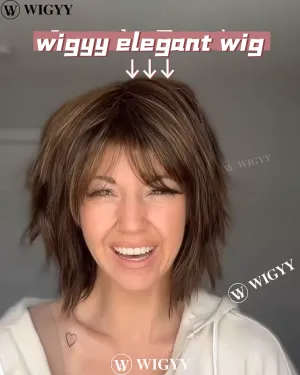 Wigyy Pixie Cut Wig with Bangs