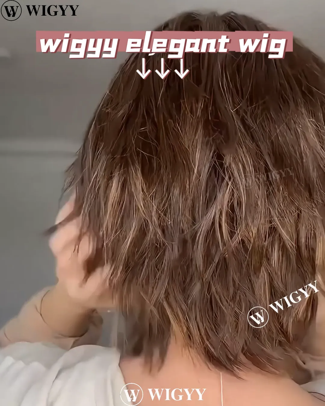 Wigyy Pixie Cut Wig with Bangs