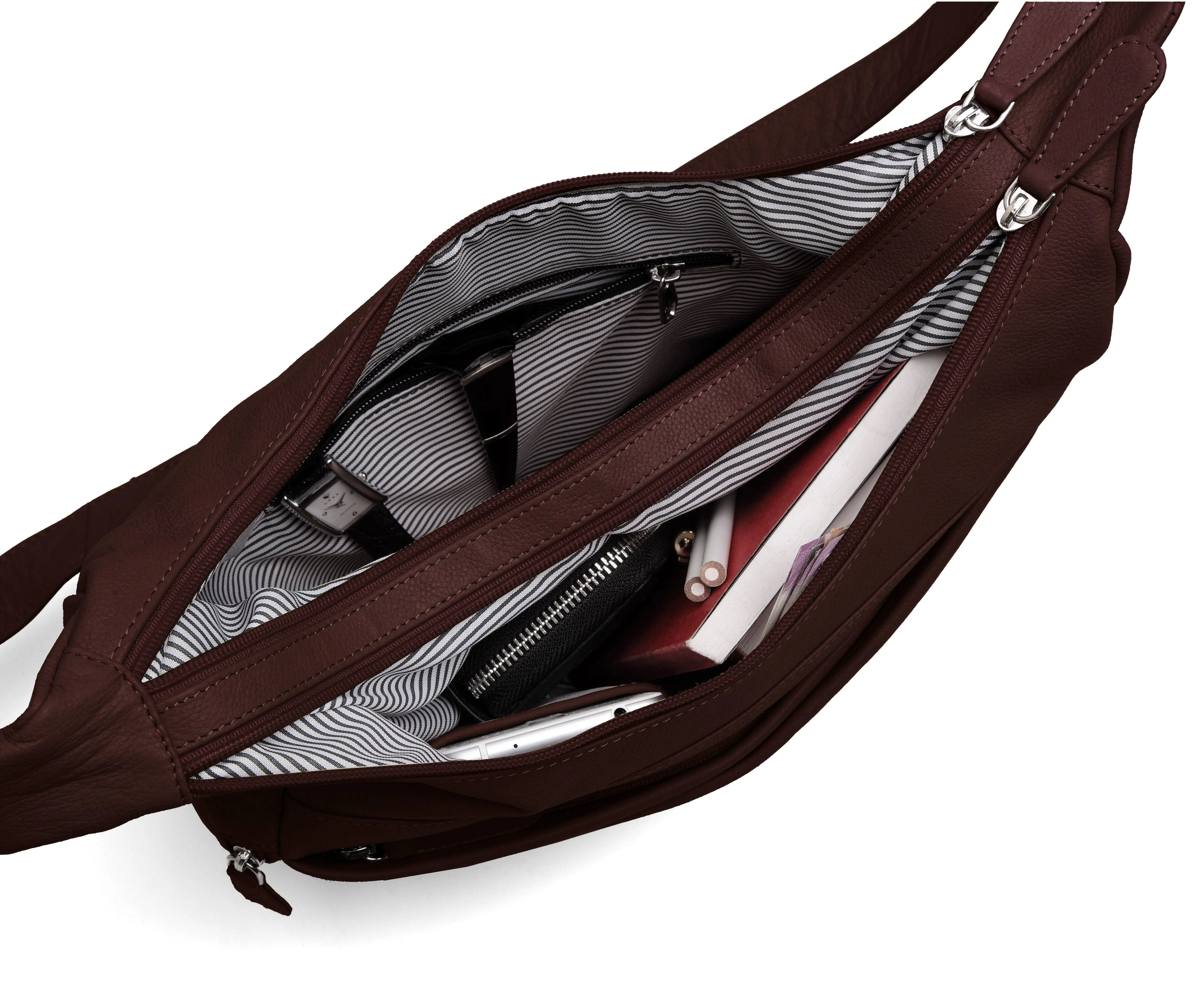 WILDHORN® Upper Grain Genuine Leather Ladies Shoulder bag | Cross-body Bag | Hand Bag with Adjustable Strap for Girls & Women.