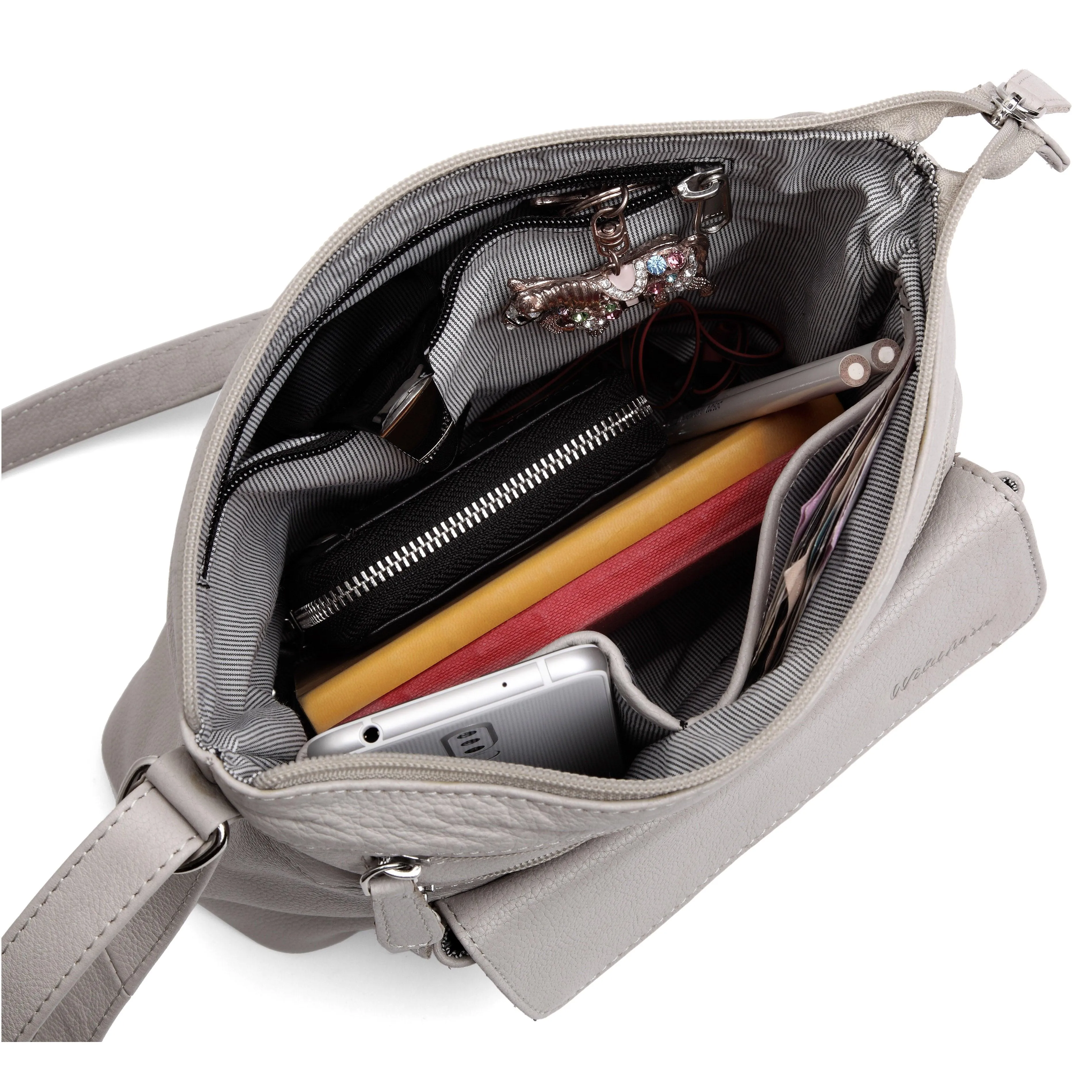 WILDHORN® Upper Grain Genuine Leather Ladies Sling Bag | Cross-body Bag | Hand Bag | Shoulder Bag with Adjustable Strap for Girls & Women
