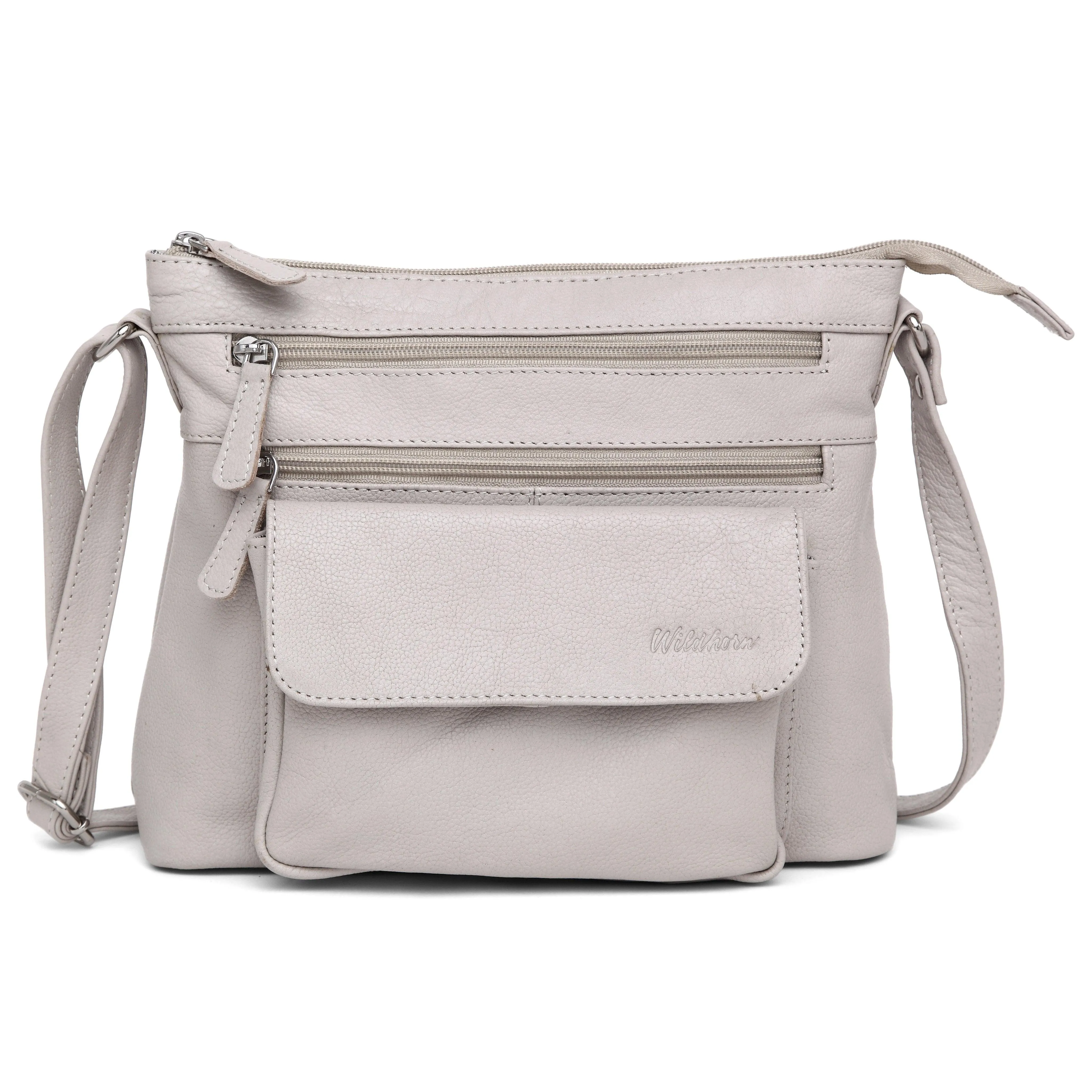 WILDHORN® Upper Grain Genuine Leather Ladies Sling Bag | Cross-body Bag | Hand Bag | Shoulder Bag with Adjustable Strap for Girls & Women
