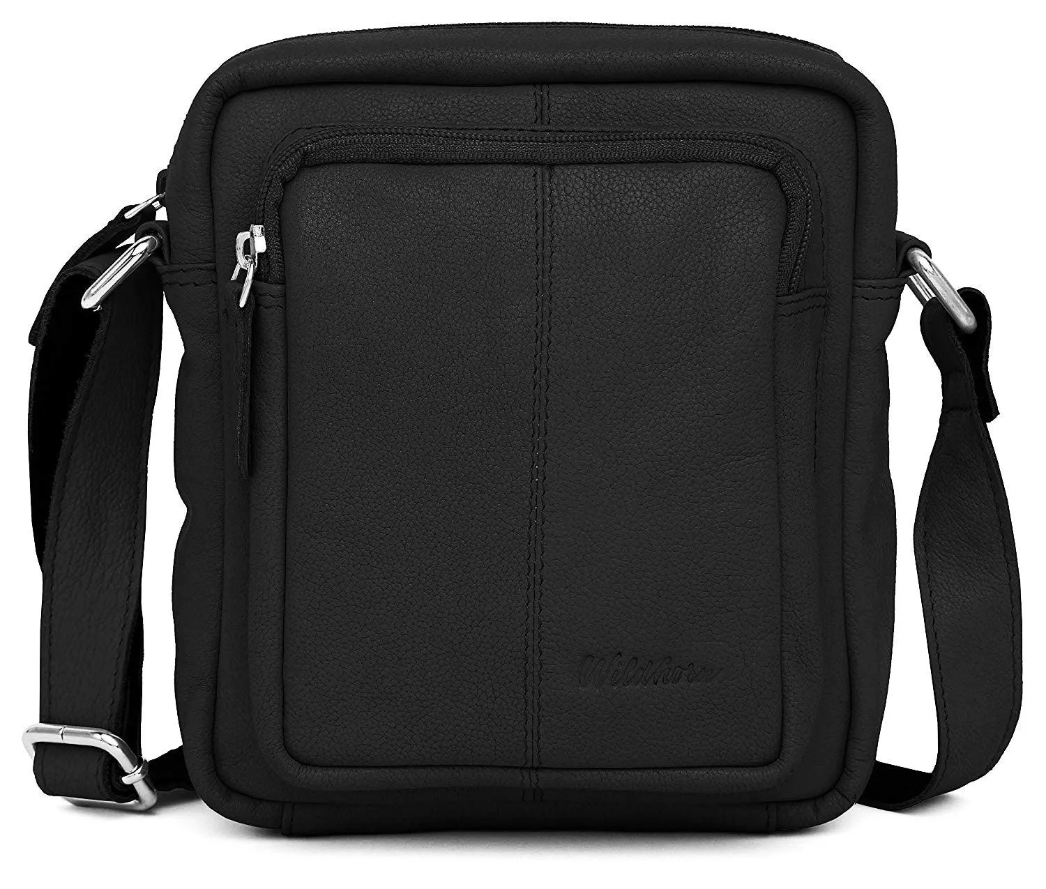WildHorn® Upper Grain Genuine Leather Ladies Sling Bag | Cross-body Bag | Shoulder Bag with Adjustable Strap for Girls & Women.