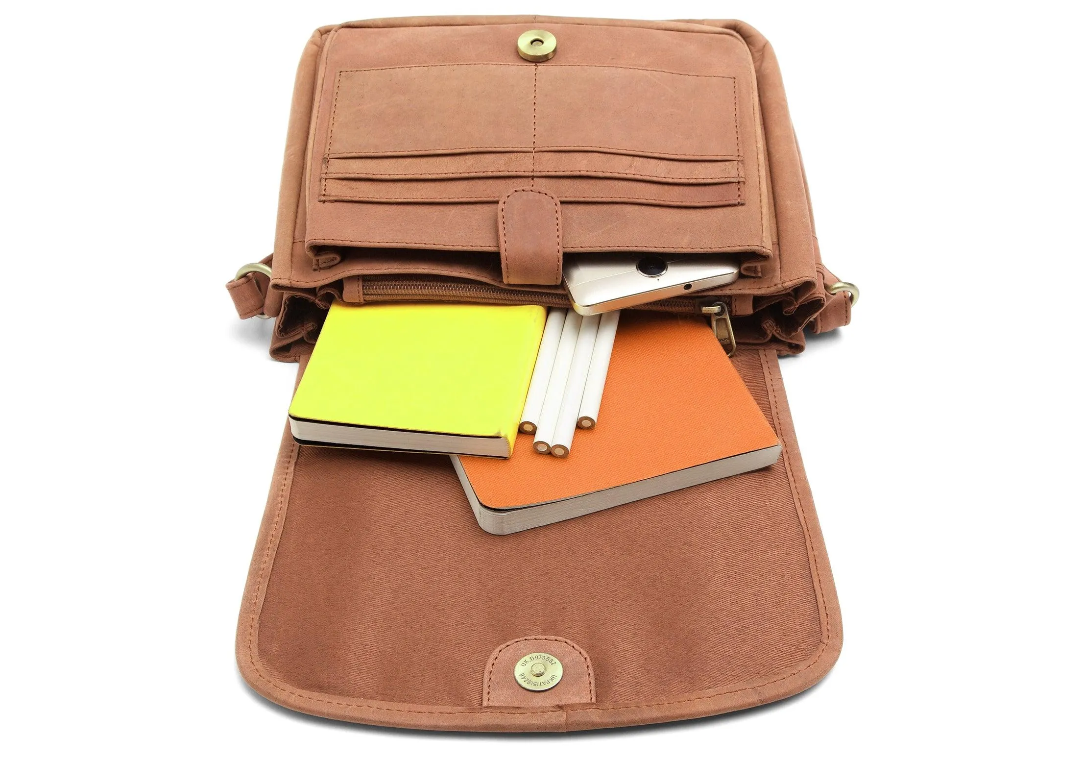 WILDHORN®Oliva Crossbody Bags for Women-Premium Leather Vintage Fashion Purse with Adjustable Strap