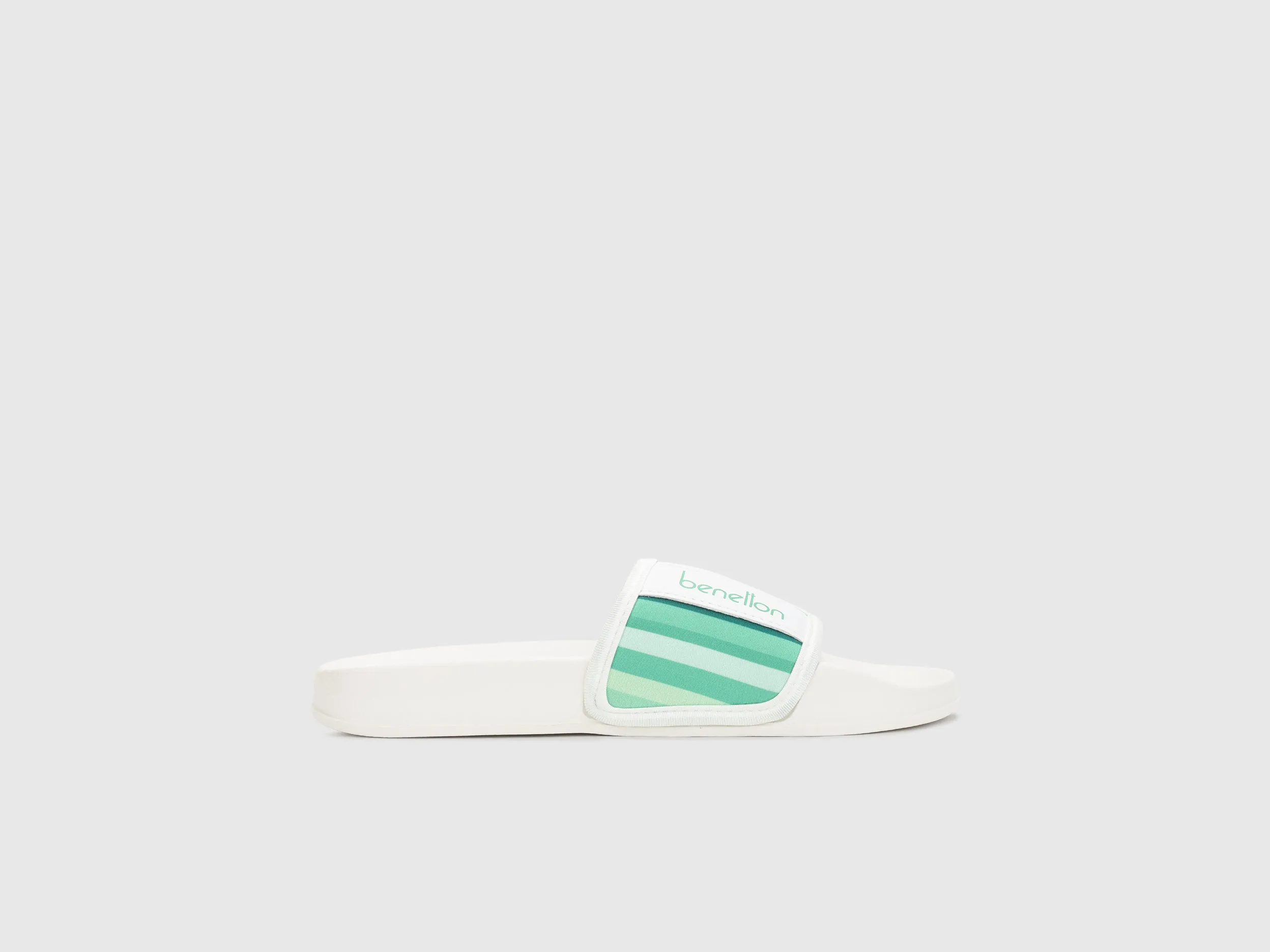 Women Striped Slip-On Sliders