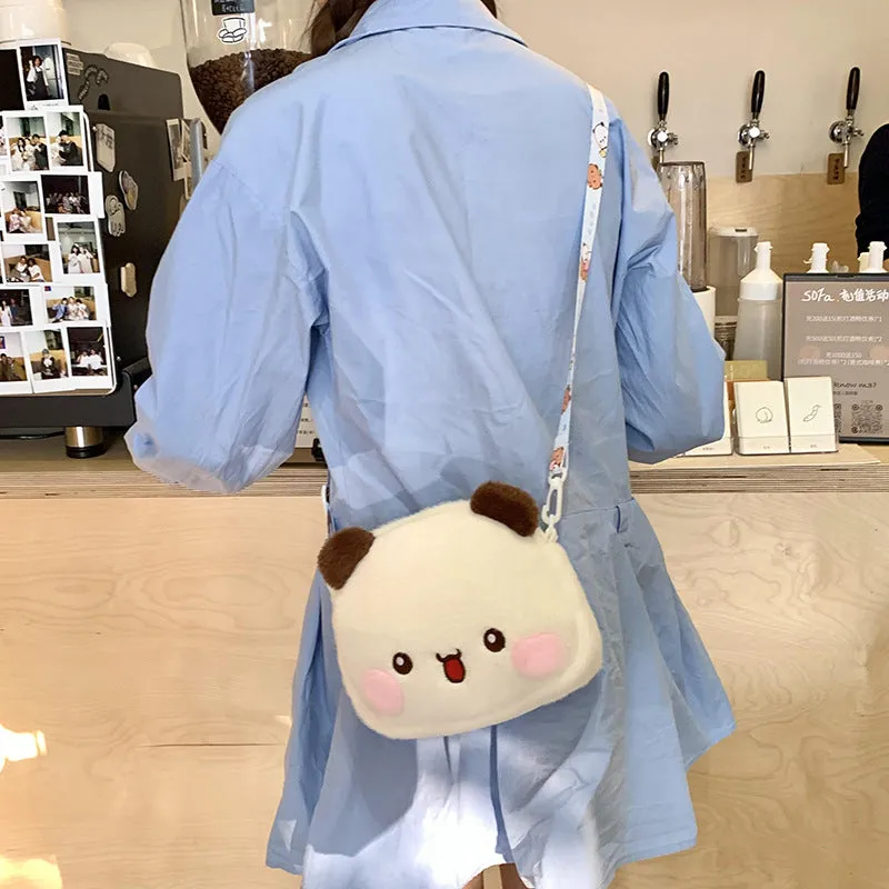 Women's Little Bear Soft Adorable Doll Mini Shoulder Bags
