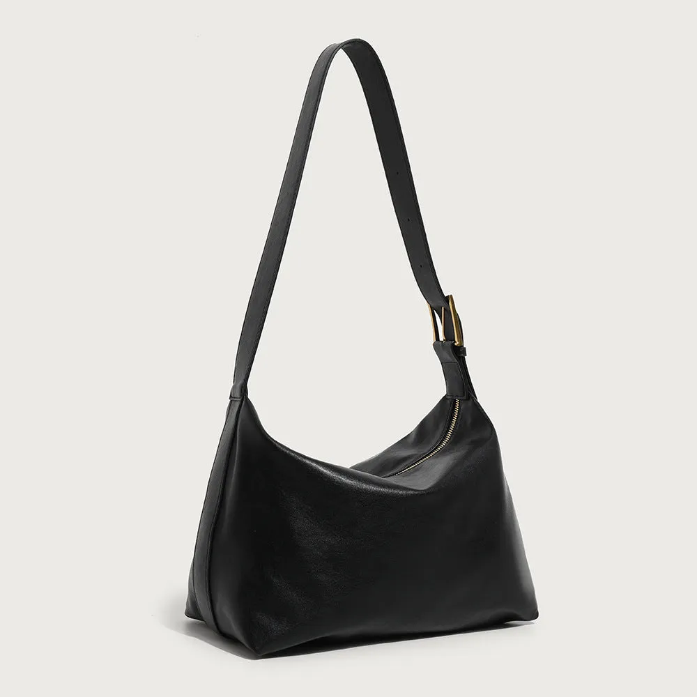 Women's Versatile Retro Fashion Soft Leather Commuter Shoulder Bags
