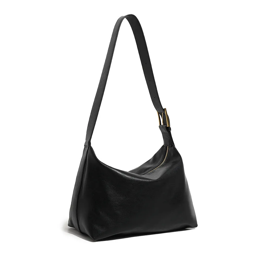 Women's Versatile Retro Fashion Soft Leather Commuter Shoulder Bags