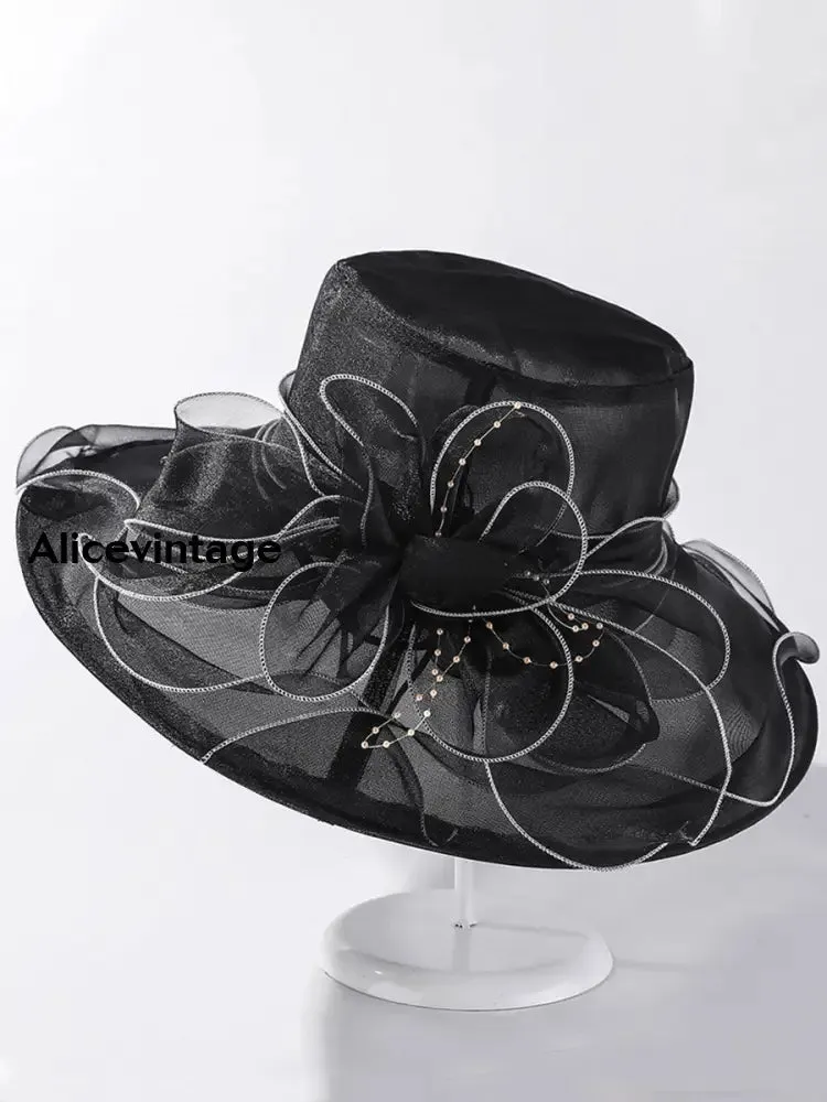 Women's Vintage Derby Organza Headdress