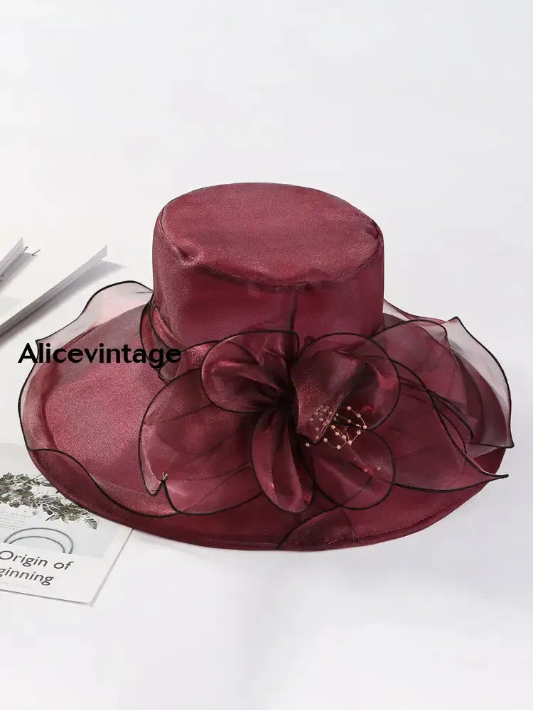 Women's Vintage Derby Organza Headdress