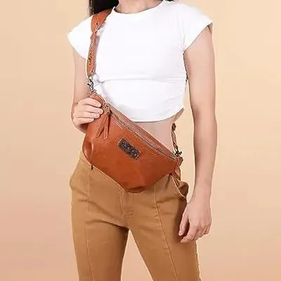 Wrangler Fanny Pack Belt Bag Sling Bag  WG82-194LBR