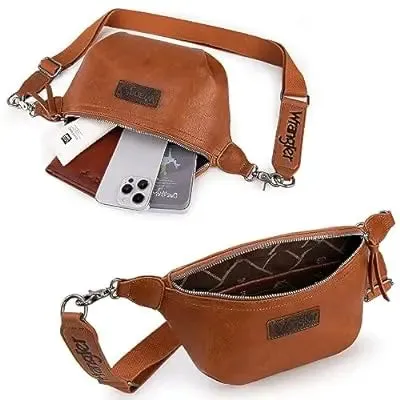 Wrangler Fanny Pack Belt Bag Sling Bag  WG82-194LBR