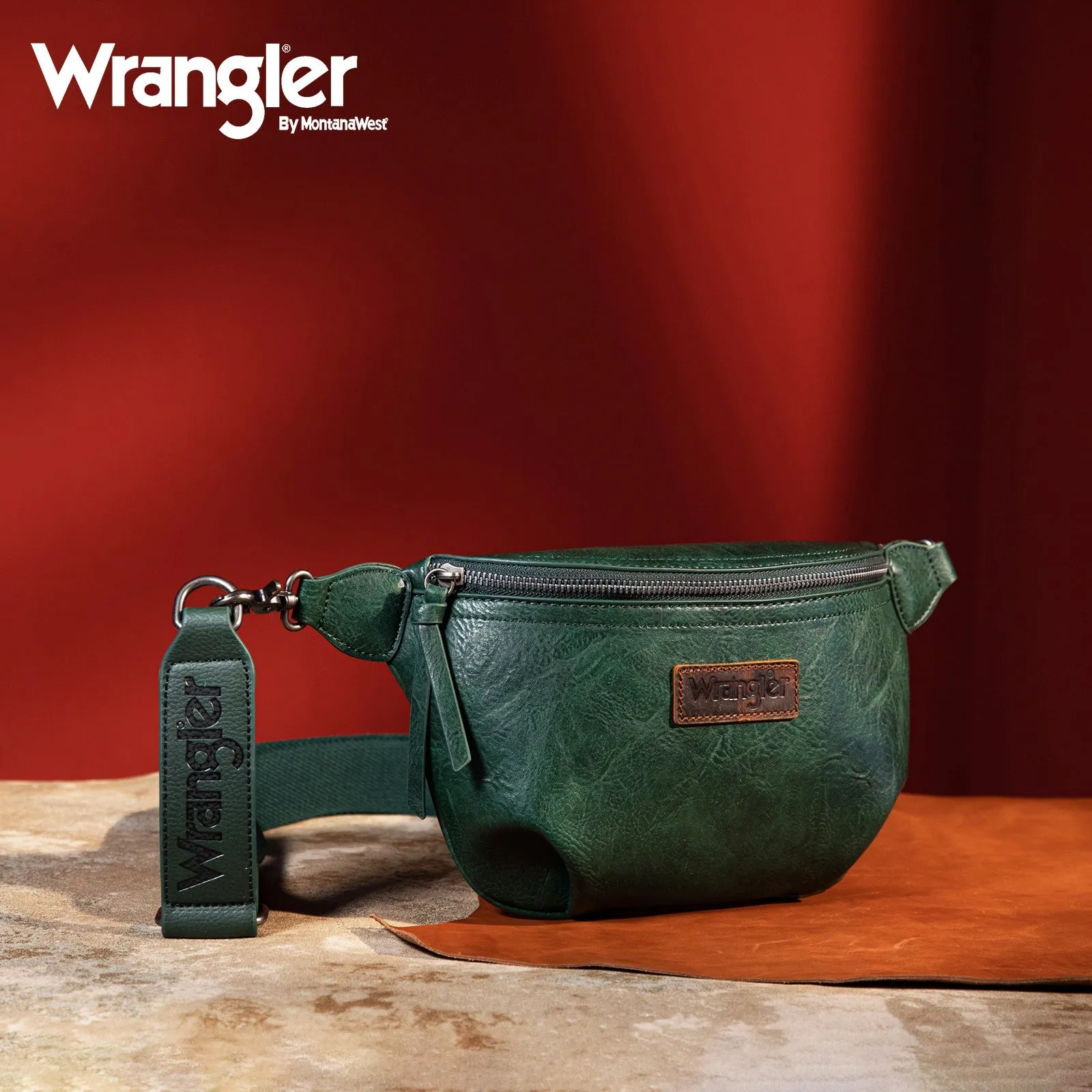 Wrangler Fanny Pack Belt Bag Sling Bag  WG82-194LBR