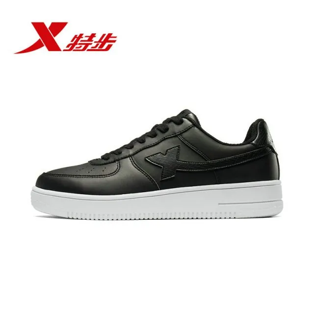 Xtep Women White Skateboarding Shoes Female Spring Women's