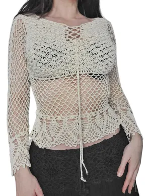 Y2k fairy crochet top
