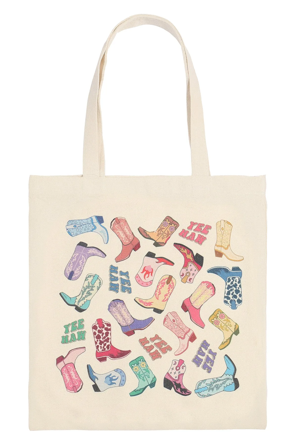 YEE HAW MINIMALIST PRINT TOTE BAG