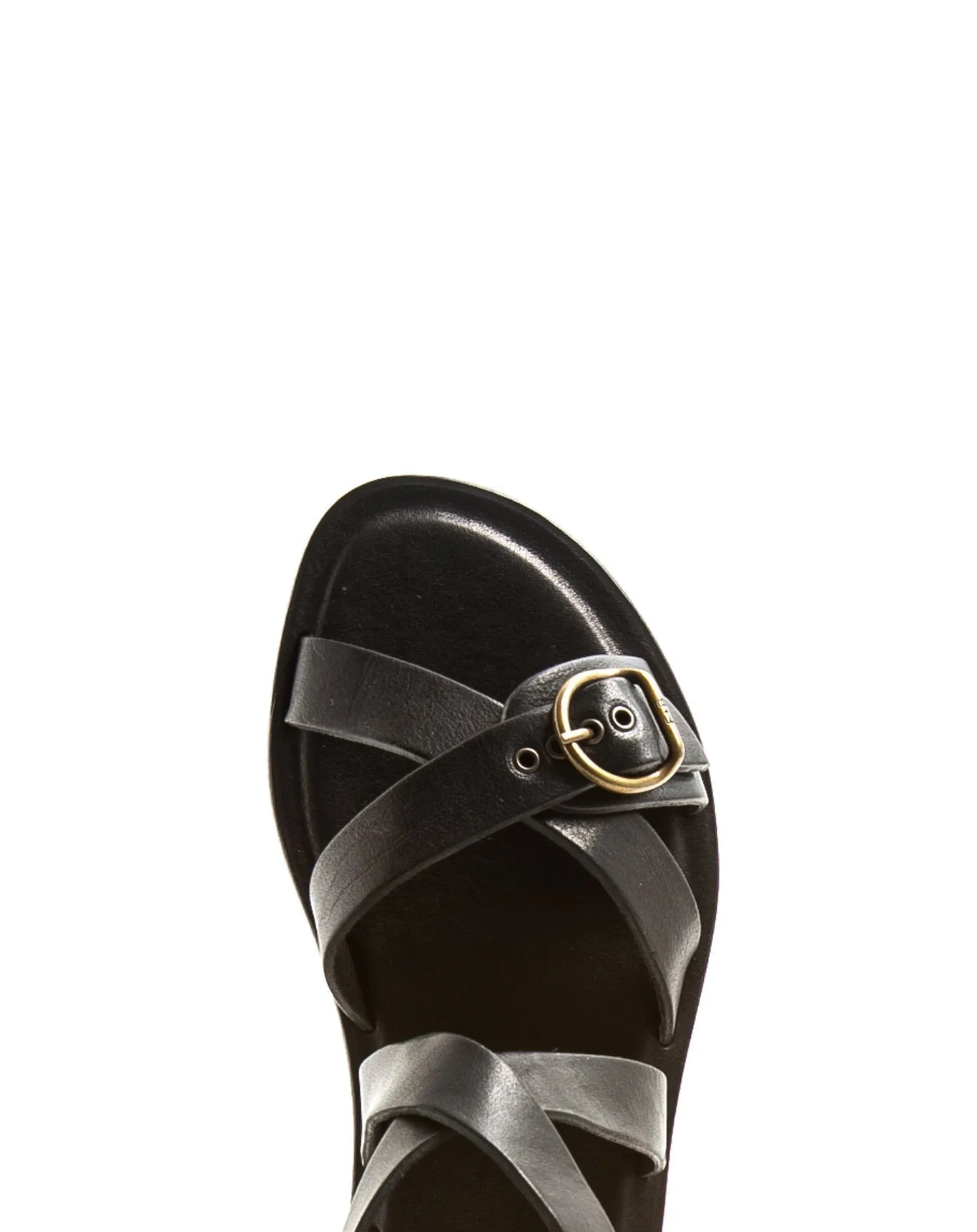 ZIVAS Black Leather Sandals