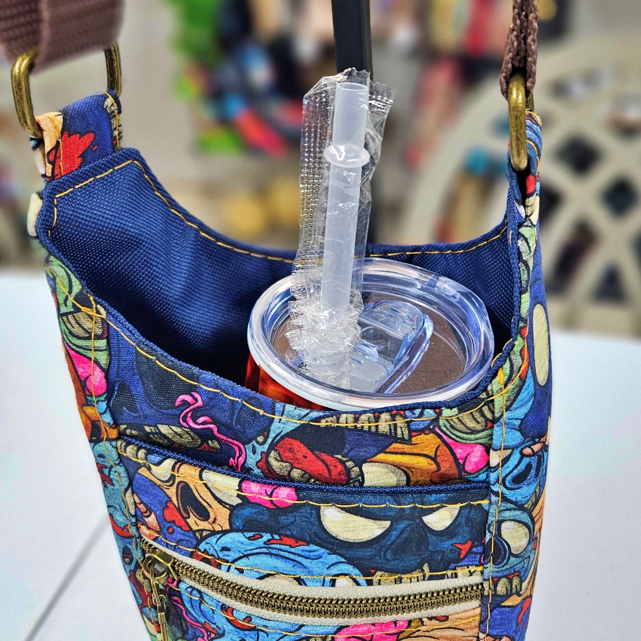 Zombie Apocalypse Tumbler Crossbody